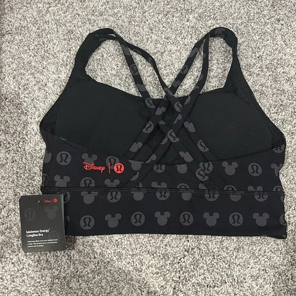 NWT Disney X Lululemon Energy Bra Long Line Disney Classic  display picture 1